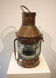 Koperen scheepslamp