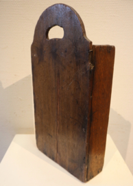 Antieke houten schooltas, 18e eeuw