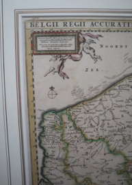 Antieke kaart Belgie en zuidelijk Nederland ca 1680