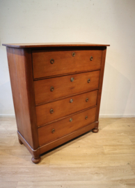 Antieke Hollandse commode met schrijfcompartiment