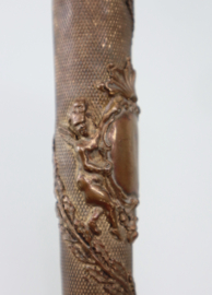 Antieke wandelstok met speciale handgreep