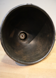 Set vintage metalen fabriekslampen