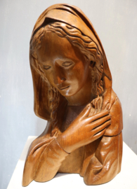 Houten sculptuur Maria