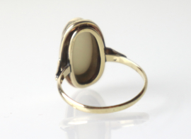 Vintage gouden ring met opaal, jaren '60/'70
