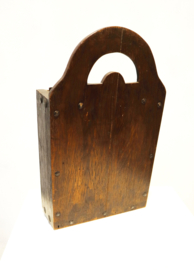 Antiek houten schooltasje