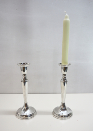 Set zilveren kandelaars Van Kempen & Begeer