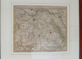Antieke kaart Brabant, 1744