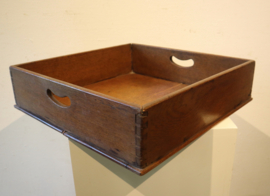 Antiek eiken dienblad