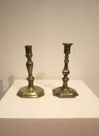 Twee Louis Quinze kandelaars 18e eeuw