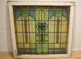 Art Deco glas-in-lood-raam