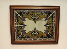 Jugendstil tegeltableau