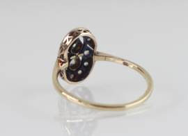 Art Deco gouden ring met diamant, ca. 1910