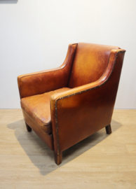 Lederen clubfauteuil