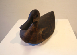 Oude houten lokeend