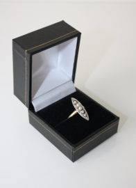 Antieke goud met platina Art Deco ring
