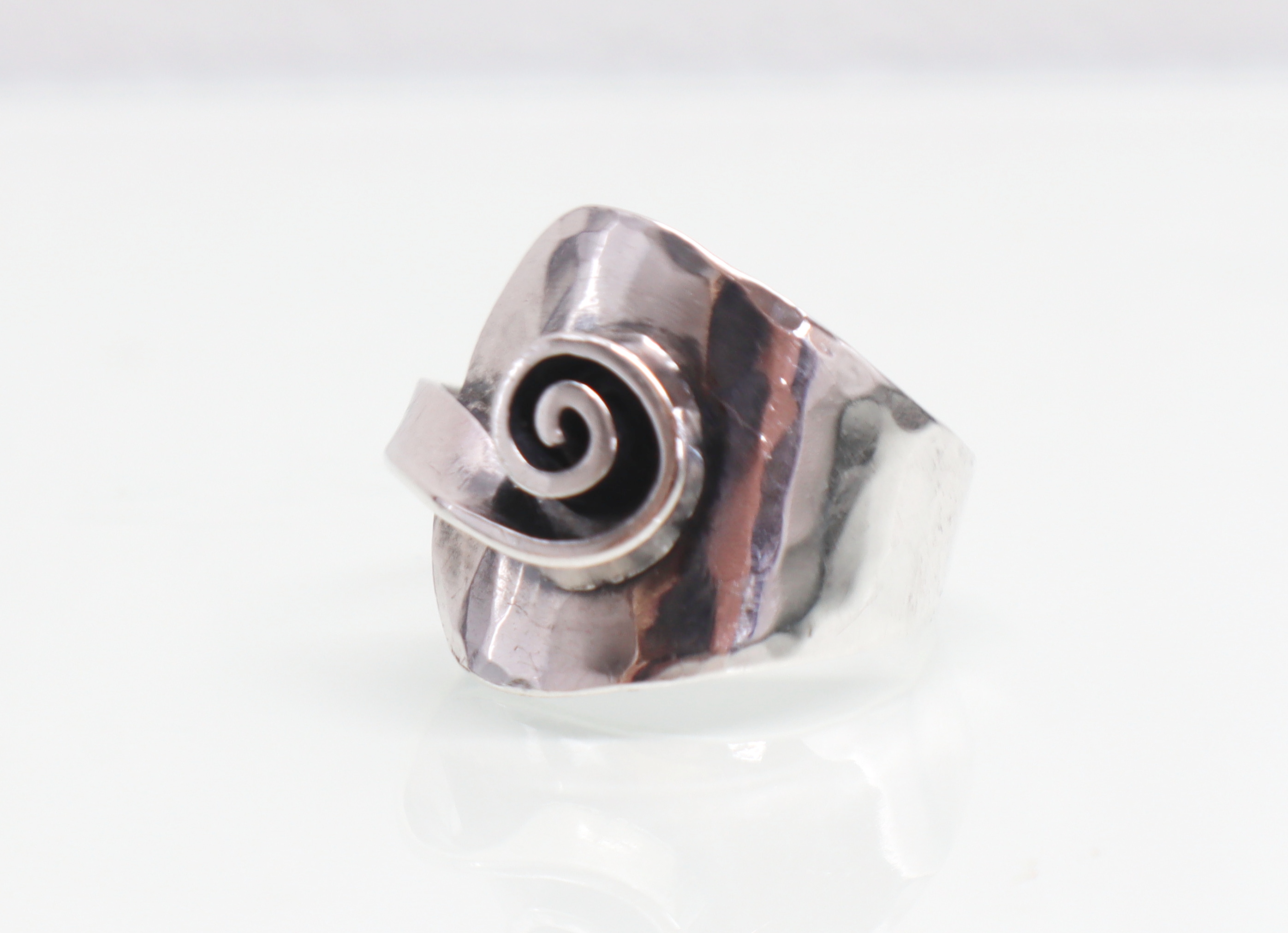 Vintage modernistische zilveren ring jaren ‘30