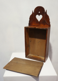 Antieke houten schooltas