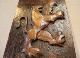 Paneel met gestoken leeuw, 18e eeuw