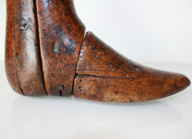 Antieke houten schoenenmal