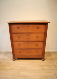 Antieke Hollandse commode met schrijfcompartiment