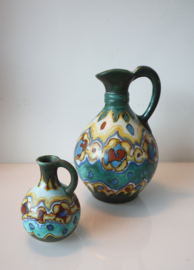 Plateel oorkannetje decor Costa ca. 1920