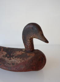 Antieke houten lokeend