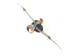 Design broche van deels verguld zilver, Amir Poran