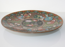 Antiek Japans cloisonné bord