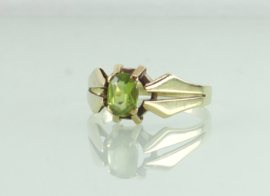 Vintage gouden ring peridot
