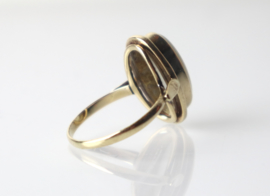 Vintage gouden ring met opaal, jaren '60/'70