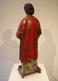 Antiek religieus houten beeld