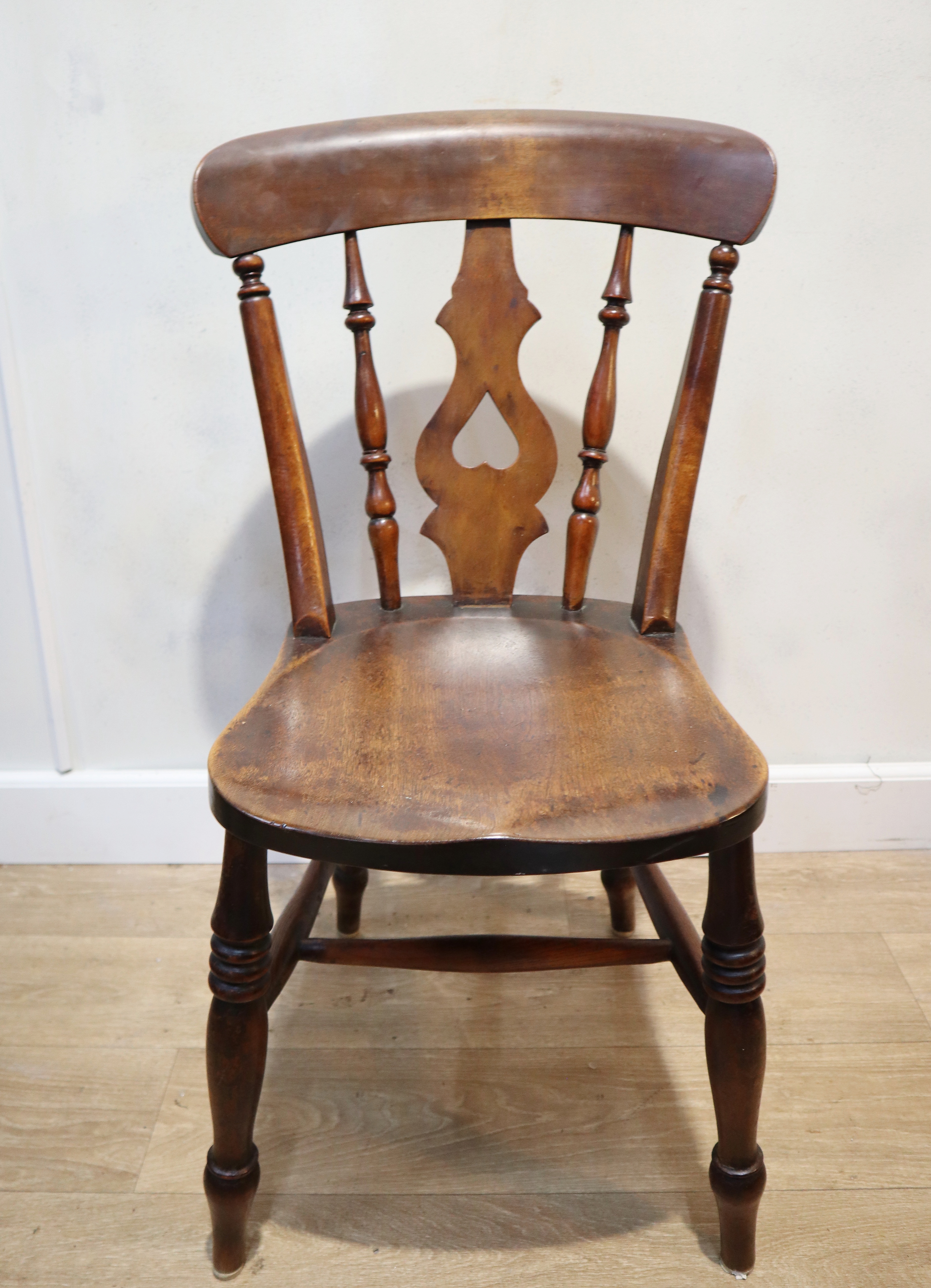 Set van vier antieke Windsorstoelen