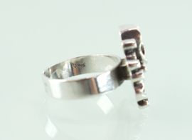 Vintage zilveren ring Friedrich Knödler