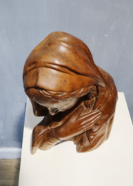 Houten sculptuur Maria