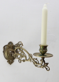Set Jugendstil pianokandelaars, wandkandelaars
