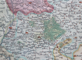 Antieke kaart Brabant 1584