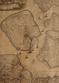 Antieke kaart Zeeland 17e eeuw, Frederik de Wit