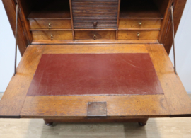 Antieke Hollandse secretaire à abbatant