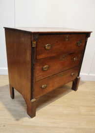 Antieke Hollandse Empire ladenkast