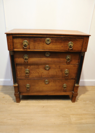 Antieke Hollandse Empire ladenkast