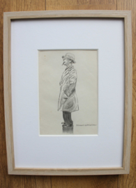 Herman Moerkerk (1879-1949) tekening man met sigaar