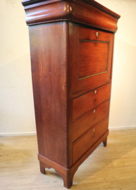 Antieke Hollandse secretaire à abbatant