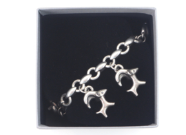 Zilveren armband gemzen S.J. Rose & Son, 1988/1995