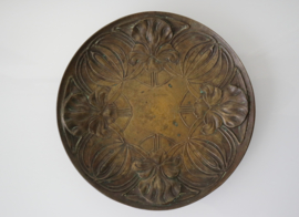 Art Nouveau bronzen bord