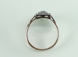 Antieke gouden ring roosdiamant Art Deco