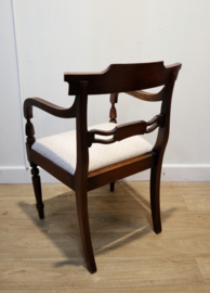 Antieke Engelse burostoel, armstoel.