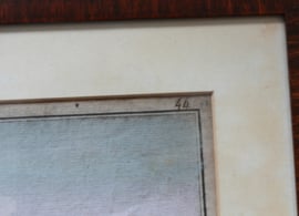 Antieke gravure Paleis Huis ten Bosch en Oranjezaal 18e eeuw