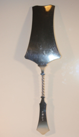 Antieke zilveren taartschep, Jugendstil / Art Nouveau, 1904