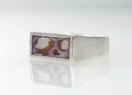 Ring zilver abalone, Palle Bisgaard, Denemarken ‘60