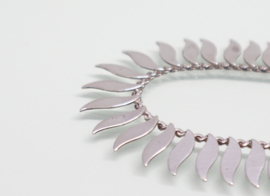 Vintage zilveren zonnecollier jaren ‘50